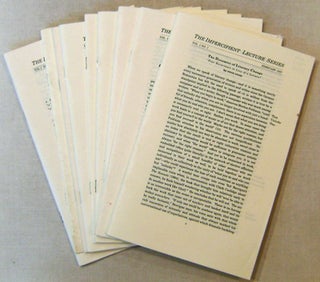 Item #19298 The Impercipient Lecture Series #1-5, and 7-10 (Nine issues). Chris Stroffoling Steve...