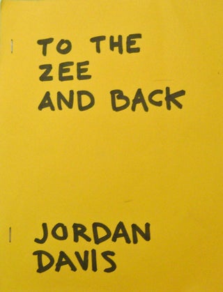 Item #19644 To The Zee And Back (Signed). Jordan Davis