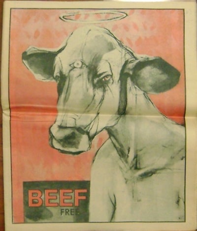 Item #19933 Beef Tabloid Volume IV Number 13. Meredith Monk Artist Periodical - Lawrence Ferlinghetti.