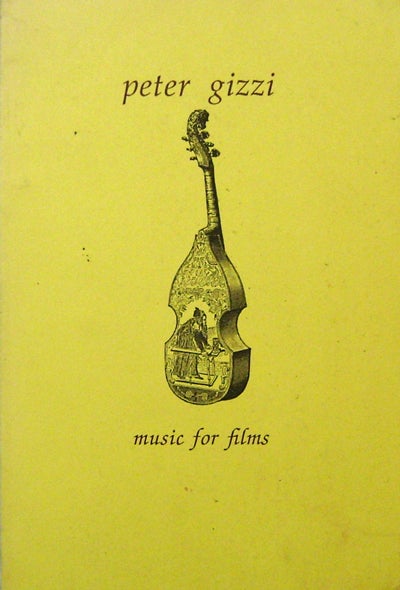 Item #20047 Music For Films. Peter Gizzi.