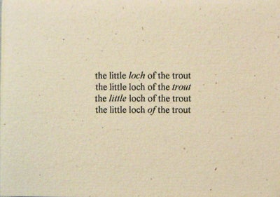 Item #20073 The Little Loch Of The Trout. Thomas A. Clark.