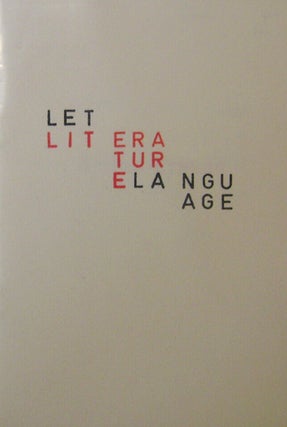 Item #20401 Let Literature Language. Arthur Artist Book - Cravan