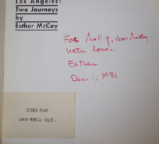 Vienna to Los Angeles: Two Journeys (Inscribed by McCoy)