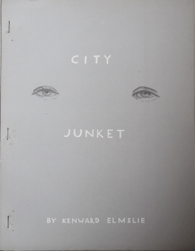 Item #21872 City Junket. Kenward Adventures In Poetry / Boke Press - Elmslie, Alex Katz.