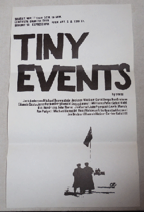 Item #22151 Tiny Events by Poets (Flyer). Jack / Brownstein Anderson, Carter, Hannah / Ratcliff,...