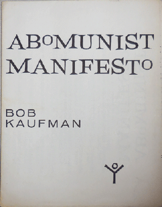 Item #22189 Abomunist Manifesto. Bob Beats - Kaufman