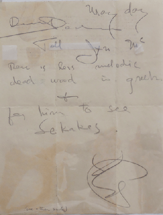 Item #22222 One Page Original Letter, Signed to Fellow Poet (A.L.S.). Ezra Pound