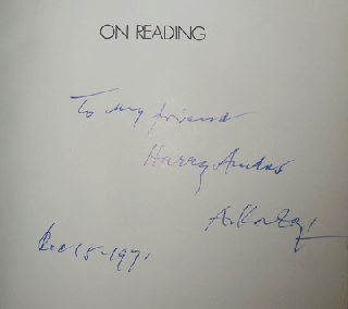 On Reading (Inscribed)