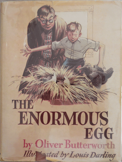 Item #22306 The Enormous Egg. Oliver Children's - Butterworth, Louis Darling.