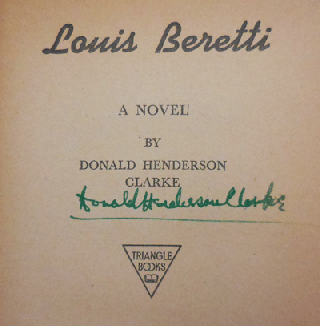 Louis Beretti (Inscribed)