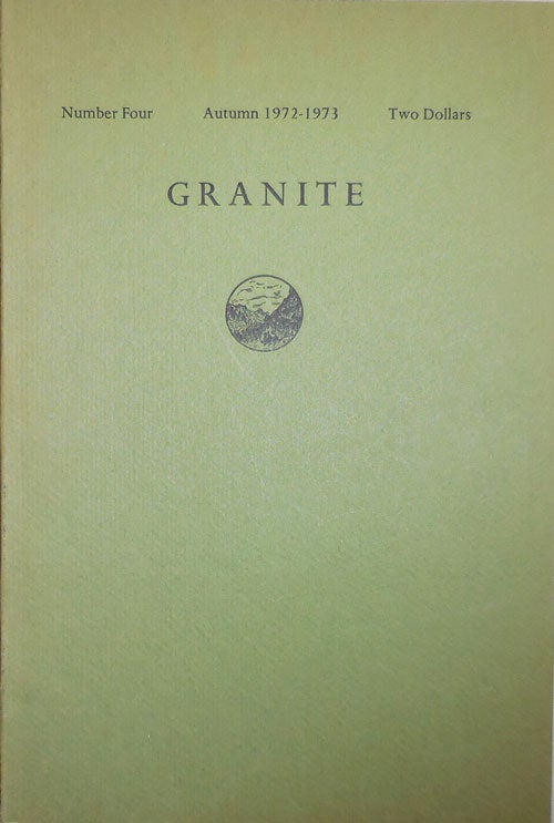 Item #22838 Granite Number Four. George M. Young, Jr., William Stafford Russell Banks, Shuzo Tagiguchi, A. R. Ammons, Charles Wright.