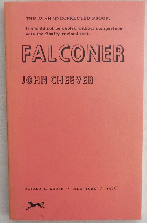 Item #23032 Falconer (Uncorrected Proof). John Cheever.