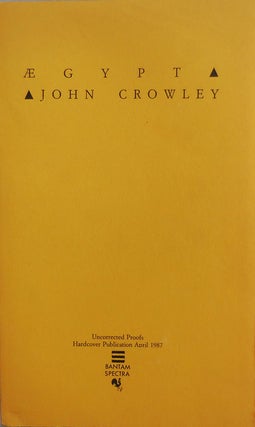 Item #23035 Aegypt (Uncorrected Proofs). John Fantasy - Crowley