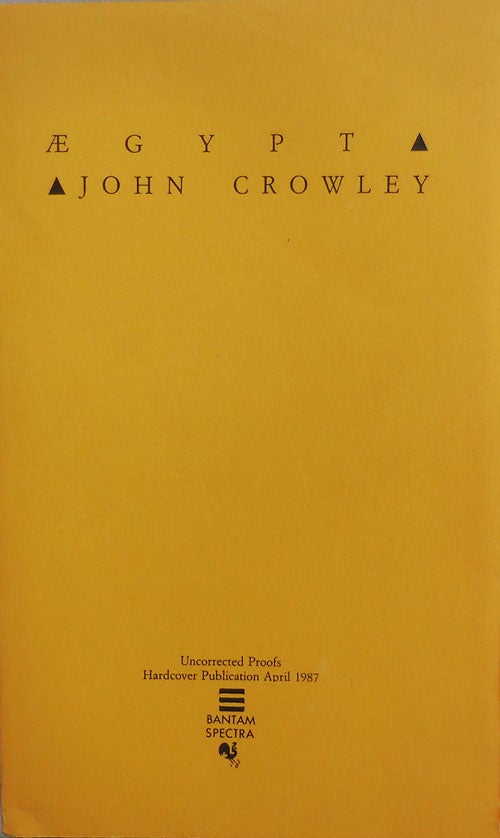 Item #23035 Aegypt (Uncorrected Proofs). John Fantasy - Crowley.