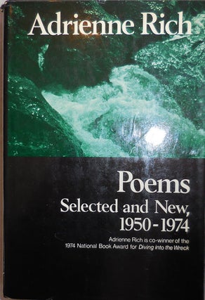 Item #23097 Poems Selected and New, 1950 - 1974. Adrienne Rich