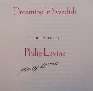 Dreaming In Swedish (Signed)