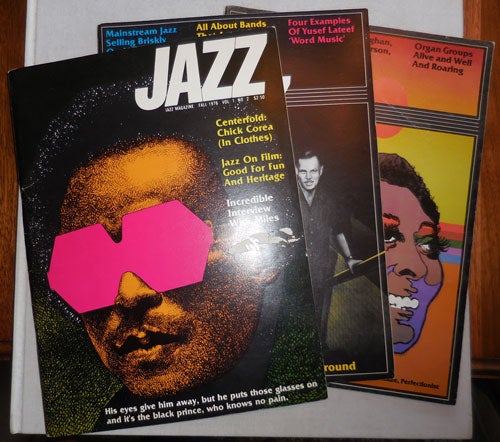 Item #23294 Jazz Magazine Volume 1, Number 2 and 4 plus Volume 3 Number 1 (Three Issues). Tom Jazz - Stites.