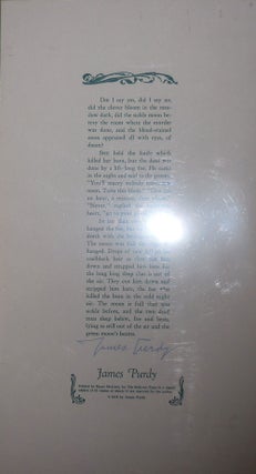 Item #23355 Untitled Broadside (Did I say yes, did I say no, .....) Signed Copy. James Purdy