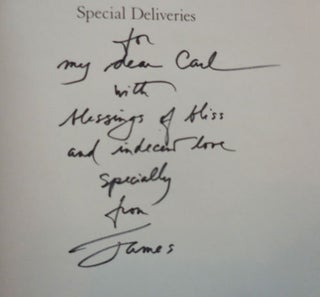 Special Deliveries (Inscribed Copy with Original Typed Signed Poem)