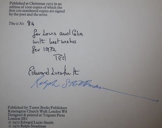 Two Poems Of Night (Signed by Lucie-Smith and Steadman)