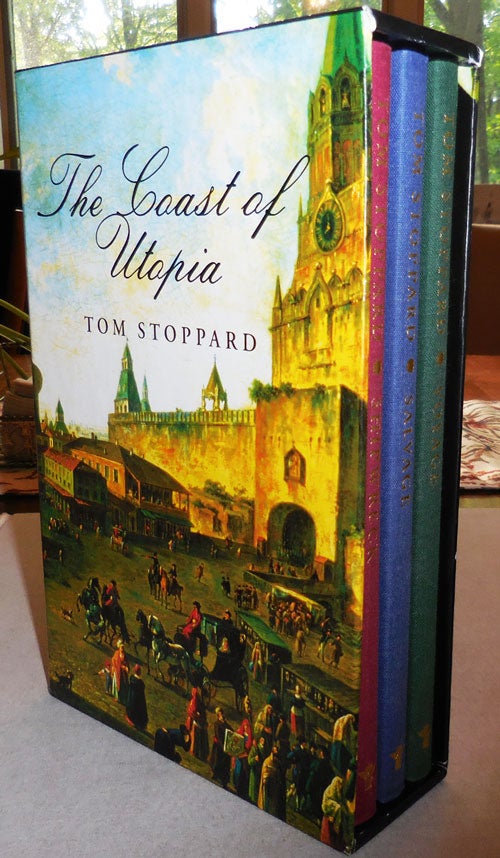 Item #23986 The Coast of Utopia (3 Volume Box Set including Voyage, Shipwreck and Salvage). Tom Stoppard.