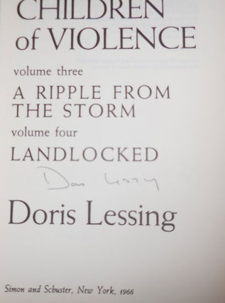 Children of Violence (Signed); A Ripple from the Storm and Landlocked