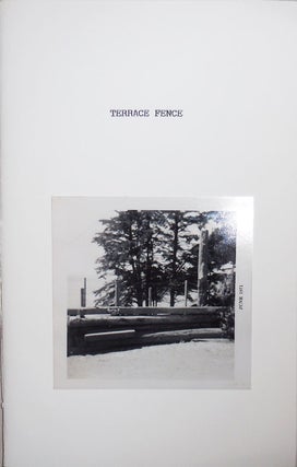 Terrace Fence (Signed. Bill Berkson.