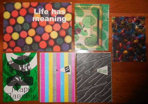 Item #24174 Collection of Six Artist Books including two versions of Life Has Meaning. Mark Artist Books - Pawson.