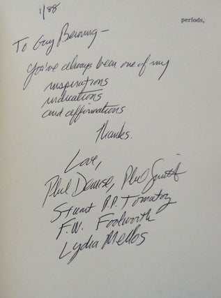 periods, Selected Writings 1972 - 1987 (Inscribed)