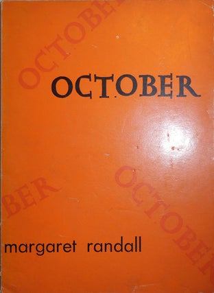 Item #24471 October (Inscribed). Margaret Randall