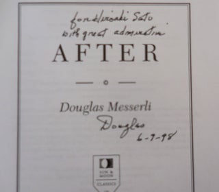 After (Inscribed to Fellow Poet)