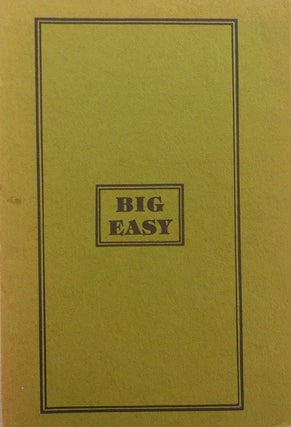 Item #25023 Big Easy: An Anthology of New Orleans Poetry. Ralph Adamo