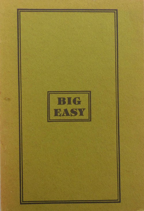 Item #25023 Big Easy: An Anthology of New Orleans Poetry. Ralph Adamo.