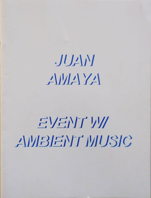 Item #25064 Event W/ Ambient Music. Juan Art - Amaya.