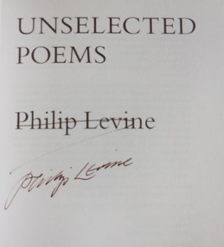 Unselected Poems (Signed)
