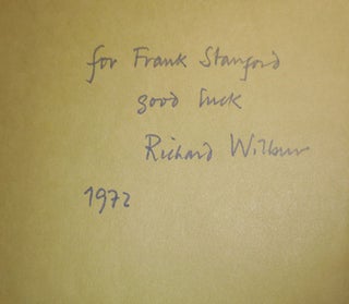 An Anthology of Twentieth-Century Brazilian Poetry (Inscribed by Translator Richard Wilbur to fellow poet Frank Stanford)