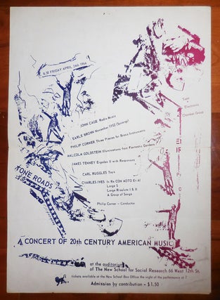 Item #26392 A Concert Of 20th Century American Music (Poster from 1964). Music Ephemera - John...