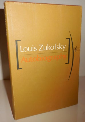 Item #26459 Autobiography. Louis Zukofsky