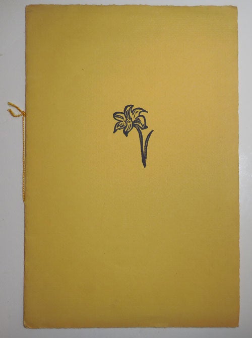 Item #26844 The Yellow Lilies (Signed Limited Edition). Samuel French Morse.