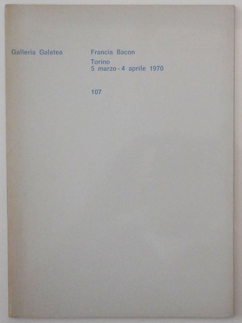 Item #26901 Francis Bacon Galleria Galatea. Francis Art - Bacon.