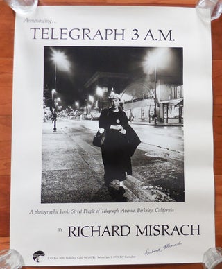 Item #26950 Promotional Poster for Telegraph 3 A.M. (Signed). Richard Photography - Misrach