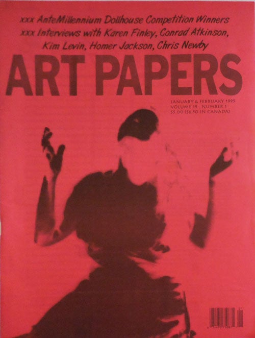 Item #26968 Art Papers Volume 19 Number 1. Glenn Art Magazine - Harper.