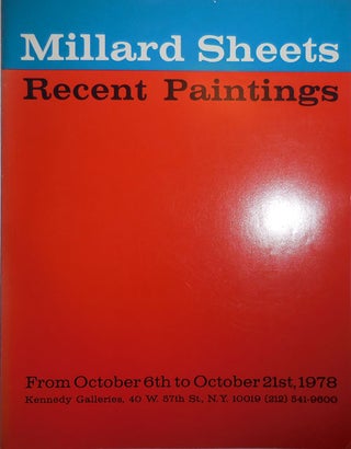 Item #27192 Recent Paintings. Millard Art - Sheets