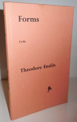 Item #27193 Forms Coda (Inscribed). Theodore Enslin