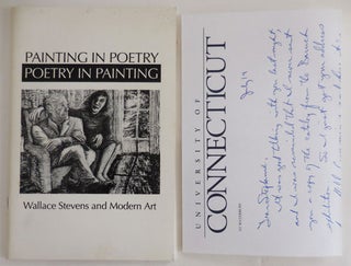 Item #27246 Painting In Poetry - Poetry In Painting - Wallace Stevens and Modern Art (with One...
