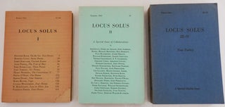 Item #27285 Locus Solus I, II, and III/IV (Four Issues in Three Volumes). John Ashbery, Harry,...