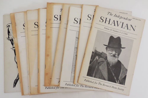 Item #27995 The Independent Shavian 10 Issues of the Journal of the Bernard Shaw Society, Inc.). Daniel Leary, Richard Nickson, George Bernard Shaw.