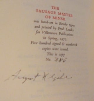 The Sausage Master of Minsk (Signed)