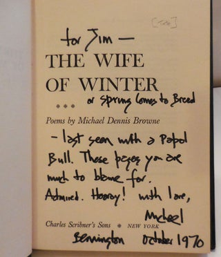 The Wife of Winter (Inscribed First Book)