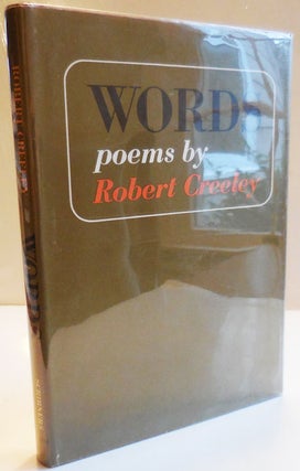 Item #28400 Words; Poems. Robert Creeley